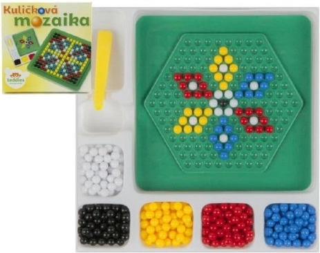 Mozaikagolyós készlet csipesszel, kicsi, 250 db