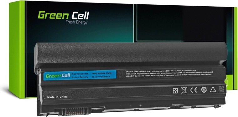 Green Cell akkumulátor Dell E5520-hoz 11,1 V 6600 mAh