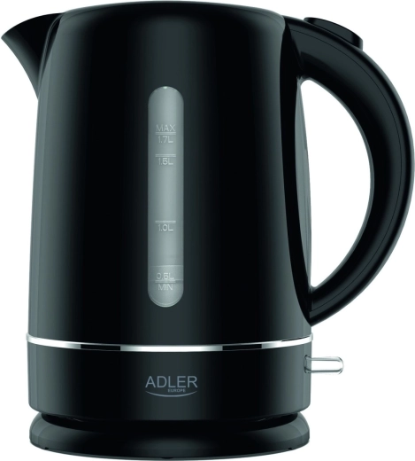Adler elektromos vízforraló 1,7 l, fekete
