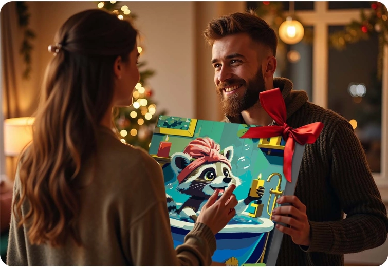 Kész kép dekorációnak és ajándéknak