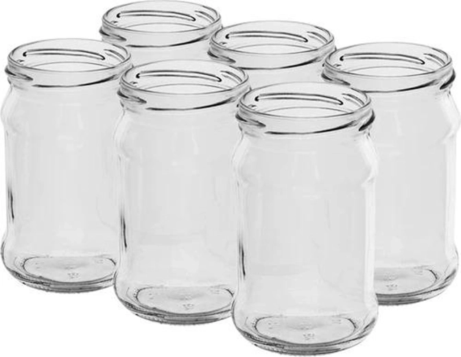 Twist befőttesüveg készlet 300 ml tető nélkül, 6 db