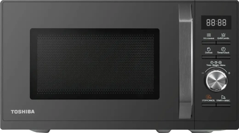 Toshiba mikrohullámú sütő grillfunkcióval 25 l 900 W fekete