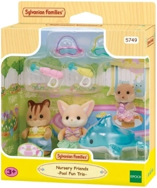 Sylvanian Families Medencés szórakozás – három kisbaba kiegészítőkkel