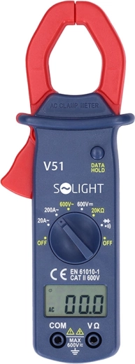 Solight lakatfogós multiméter 20–200 A