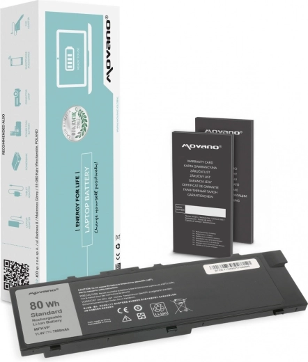 Movano akkumulátor Dell Precision 15 7510 és Precision 17 7710 (MFKVP) laptopokhoz 7000 mAh / 80 Wh
