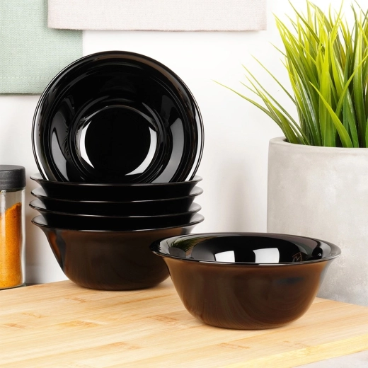 Elegáns fekete dizájn modern asztalhoz