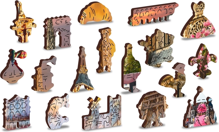Eredeti figurás puzzle-darabok