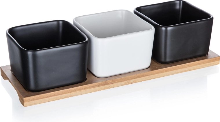 Elegáns porcelán és bambusz kombináció