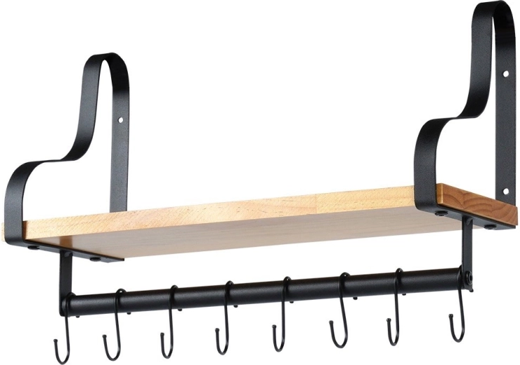 Masszív kombináció: fém és természetes fa