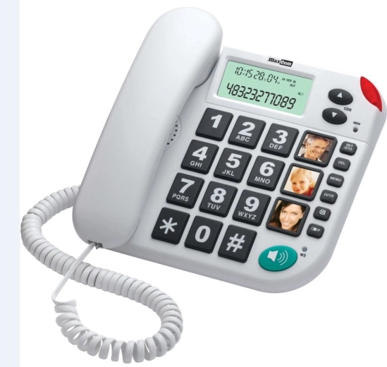 Zsinóros telefon KXT480 BB, fehér