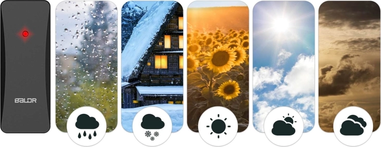 Széles hőmérséklet- és páratartalom-mérési tartomány