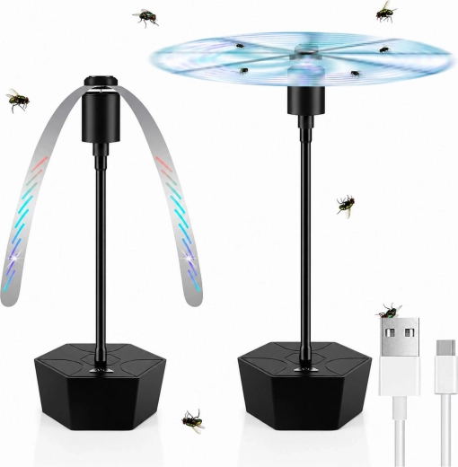 Hordozható USB-s asztali ventilátor legyek és szúnyogok ellen