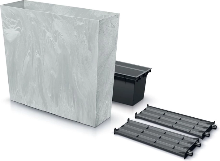 Magas URBI Case Beton Effect virágláda betétbetéttel 77 cm