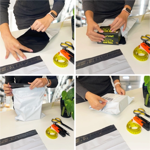 Egyszerű csomagolási folyamat és biztonságos kézbesítés