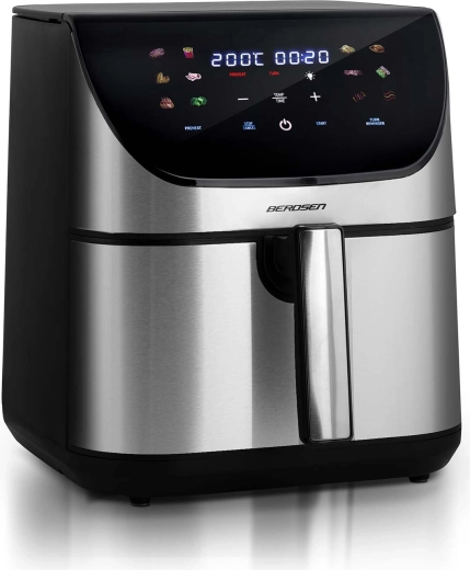 Elegáns rozsdamentes acél és érintésvezérlés