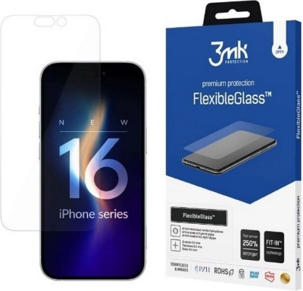 Hibrid üveg 3mk FlexibleGlass iPhone 16-hoz
