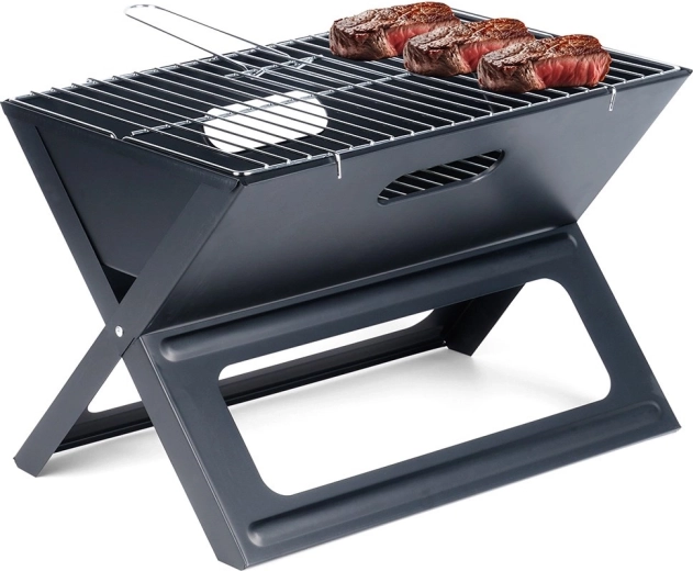 Összecsukható bőröndgrill faszenes BBQ