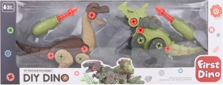 Csavarozható dinoszauruszok gyerekeknek 2 db csavarhúzóval