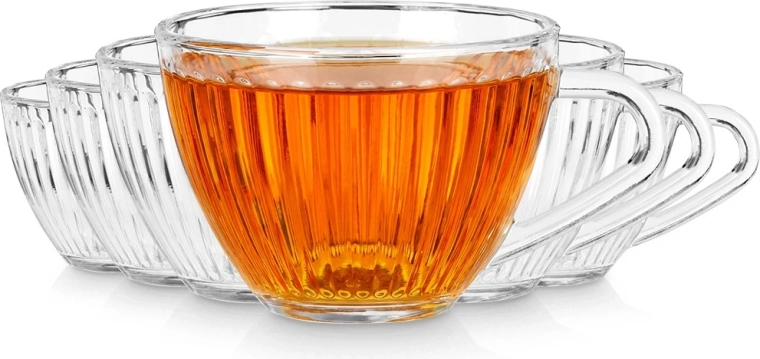 Vilde füles pohár 240 ml, 6 db (bordázott)