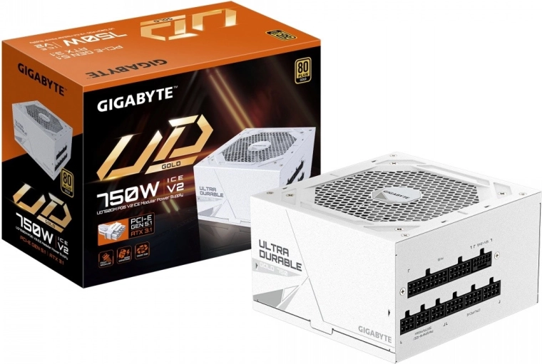moduláris tápegység 750 W 80 Plus Gold ATX 3.1 PCIe 5.1-gyel (UD750GM V2 Ice)