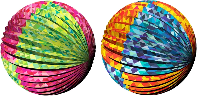MY PARTY papírlampion 25 cm – színes harmonika dekoráció