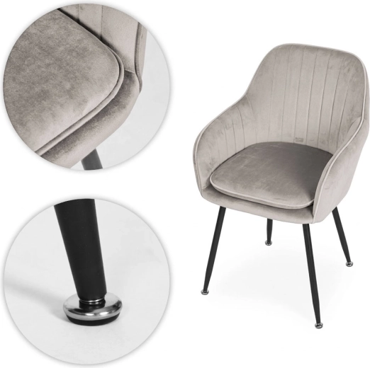 Stabil és karcsú acél lábak