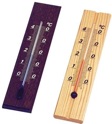 Beltéri fa hőmérő, falra szerelhető, 20 cm