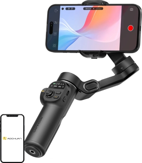 AOCHUAN Smart X2 standard okostelefon-stabilizátor fekete