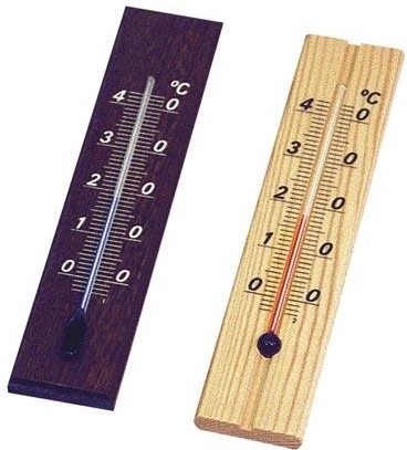 Beltéri fa hőmérő, 12 cm, falra szerelhető