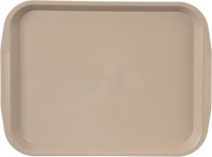 Latte színű műanyag tálca 35,5 × 26,5 cm