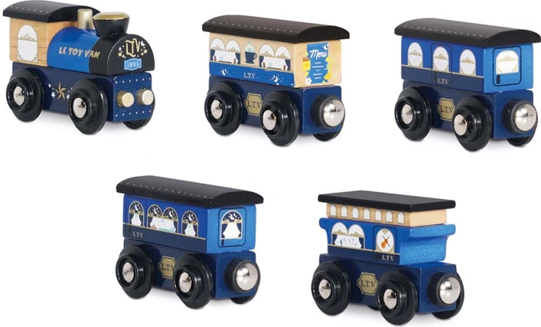 Le Toy Van Twilight fa vonat vagonkészlettel