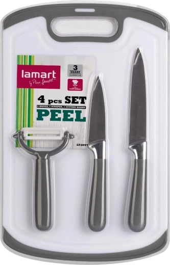 Lamart Peel konyhai kés-, hámozó- és vágódeszka-készlet