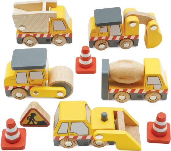 Le Toy Van fa építőjármű-készlet gyerekeknek