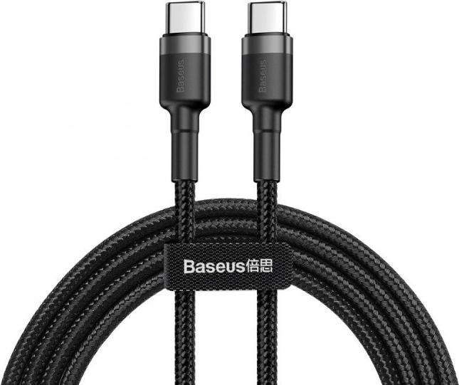 Baseus Cafule USB‑C kábel 60W 1 m – Fekete‑szürke