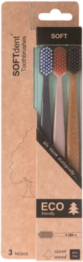 SOFTdent Soft Dent ECO puha fogkefe soft 3 db