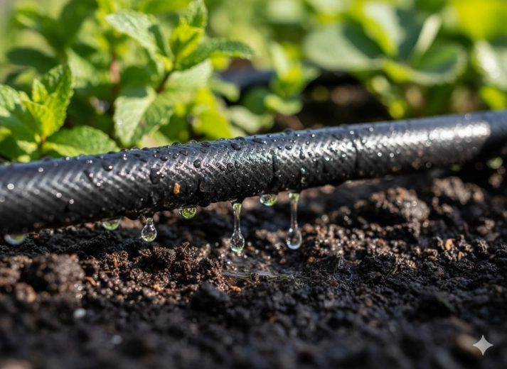 Precíz csepegtető öntözés