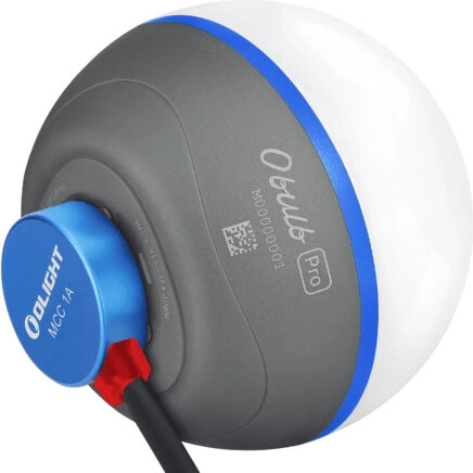 Olight Obulb Pro S hordozható mágneses lámpácska (szürke) Bluetooth-szal és RGB-vel
