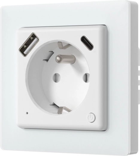 Avatto intelligens fali aljzat Wi‑Fi-vel és USB‑C-vel