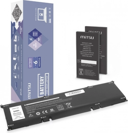 Mitsu akkumulátor Dell Alienware M15/M17 R3–R4, Precision 5550 és XPS 15 9500/9510 notebookokhoz (69 Wh, 11,55 V)