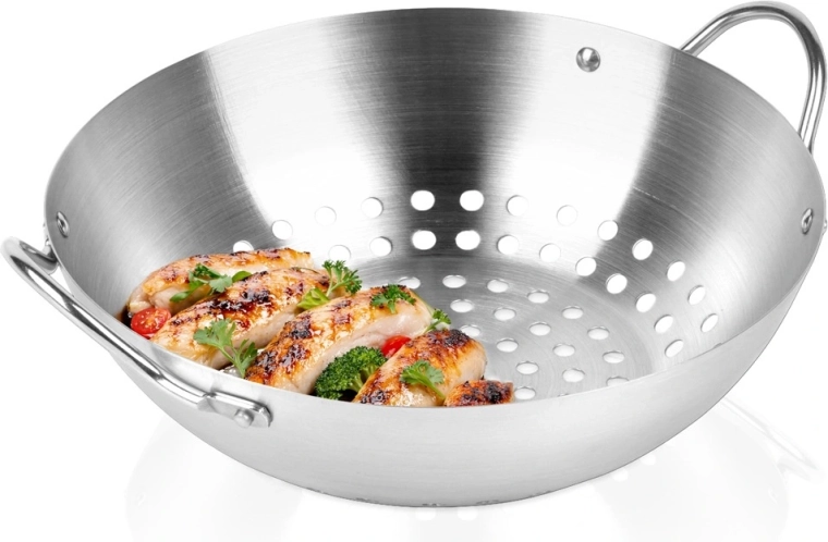 Perforált Vilde rozsdamentes acél grillkosár 20,5 cm