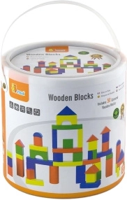 Viga fa építőkészlet 50 építőkockával