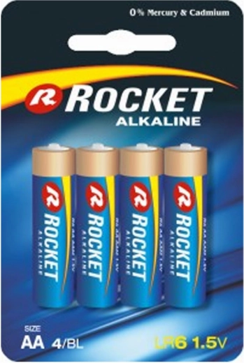 Rocket AA LR06 1,5 V-os alkáli elemek – 4 db