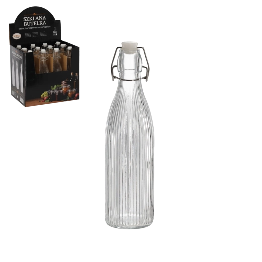 550 ml-es kerek palack mechanikus csatos záróelemmel