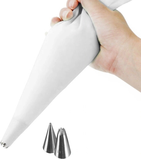 Szilikon cukrászzsák díszítőcsövekkel Orion 30 cm - 3 db