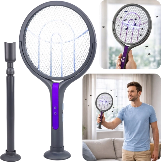 elektromos teleszkópos 2 az 1-ben légycsapda szúnyogriasztó lámpával