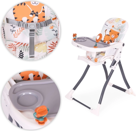 Dupla tálca játékokkal a vidám étkezésekhez