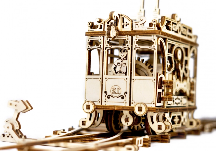 fa 3D puzzle villamos sínekkel WOODEN CITY (273 darab)