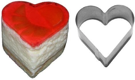 Szívalakú Semifreddo süteménykiszúró