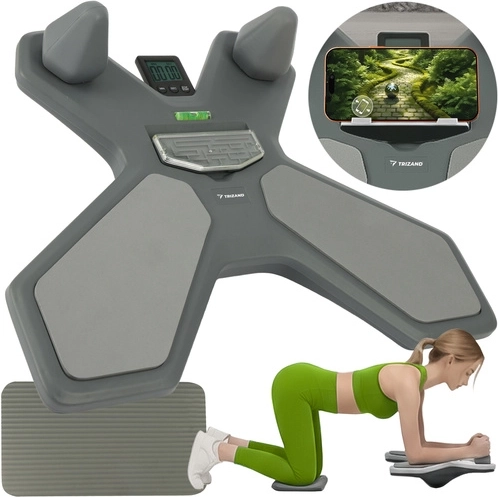 TRIZAND egyensúlyozó deszka számlálóval, kétoldalas panellel és libellával a komplex core edzéshez