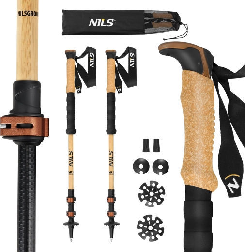 NILS TK8606 túrabotok bambuszból és 7075-ös alumíniumból